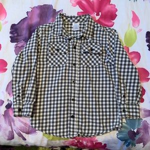 BOYS COLLARED SHIRT BLACK&WHITE